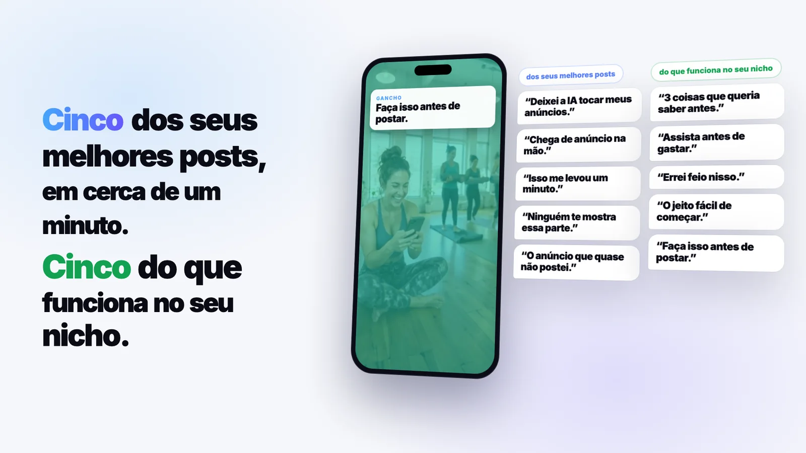 Dez ganchos para seus posts